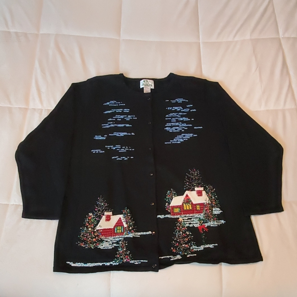 Quacker Factory Women's 1X Sweater